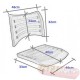 Conjunto assento encosto ISO polipropileno verde max