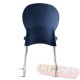 Cadeira Luna Frisokar cromada polipropileno azul