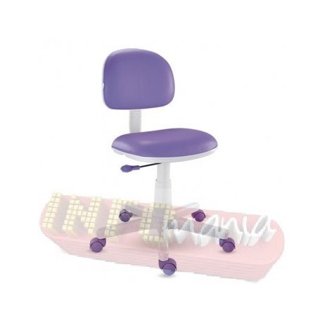 Cadeira lilás kids giratória