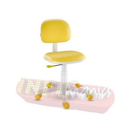 Cadeira amarela giratória Kids